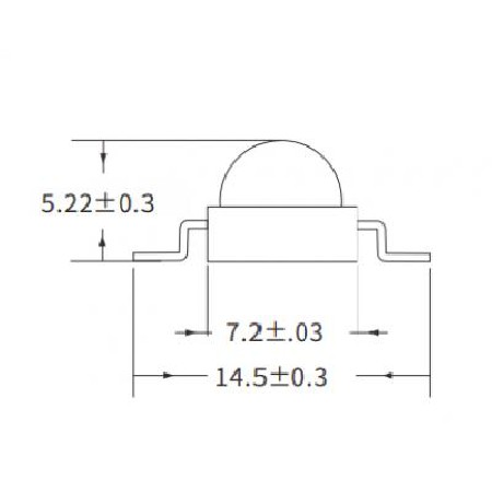 Single high power dual color